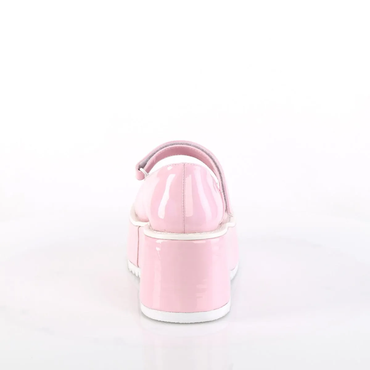 DOLLIE-01 Baby Pink Hologram Patent Metal Edge