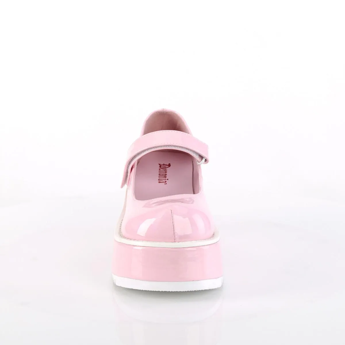 DOLLIE-01 Baby Pink Hologram Patent Casual