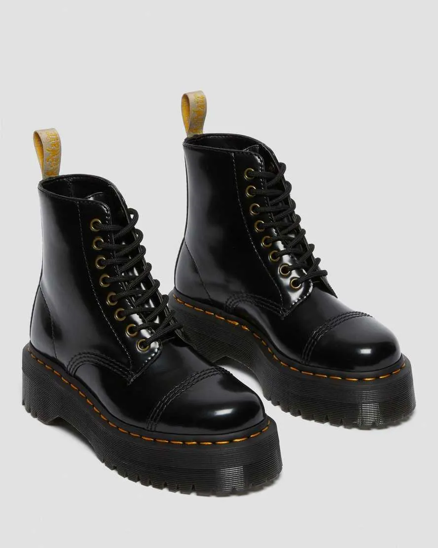 Padded Interior Backcountry Camper Vegan Sinclair Platform Boot in Black from Dr. Martens