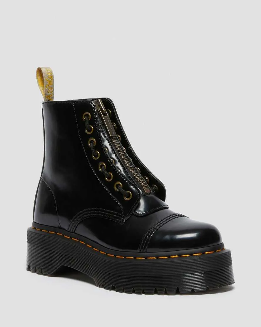 Spring Bloom Vegan Sinclair Platform Boot in Black from Dr. Martens