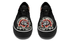 Red Rose Scythe Skull Classic Shoes Torsion control Smart Fit