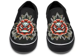 Traditional Rose Slip On Shoes Easy Flow