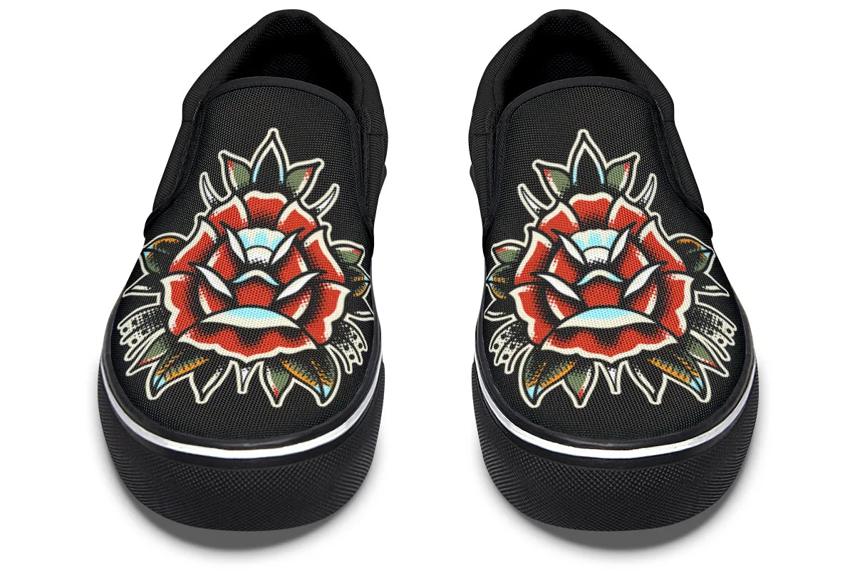 Comfort Flex Dry Base Traditional Rose Slip On Shoes