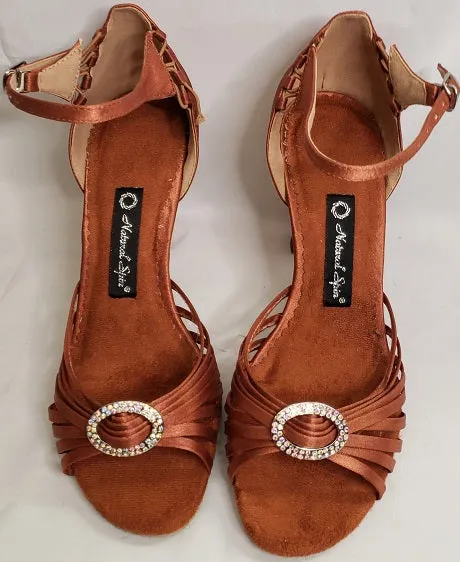 Lightweight Form Road Trip 3" Stephanie -- Flare Heel Rhinestone Latin Sandal