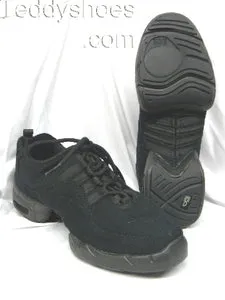 Rubber Outsole Meta Move Robbie -- Unisex Canvas Split Sole Dancesneaker -- Black