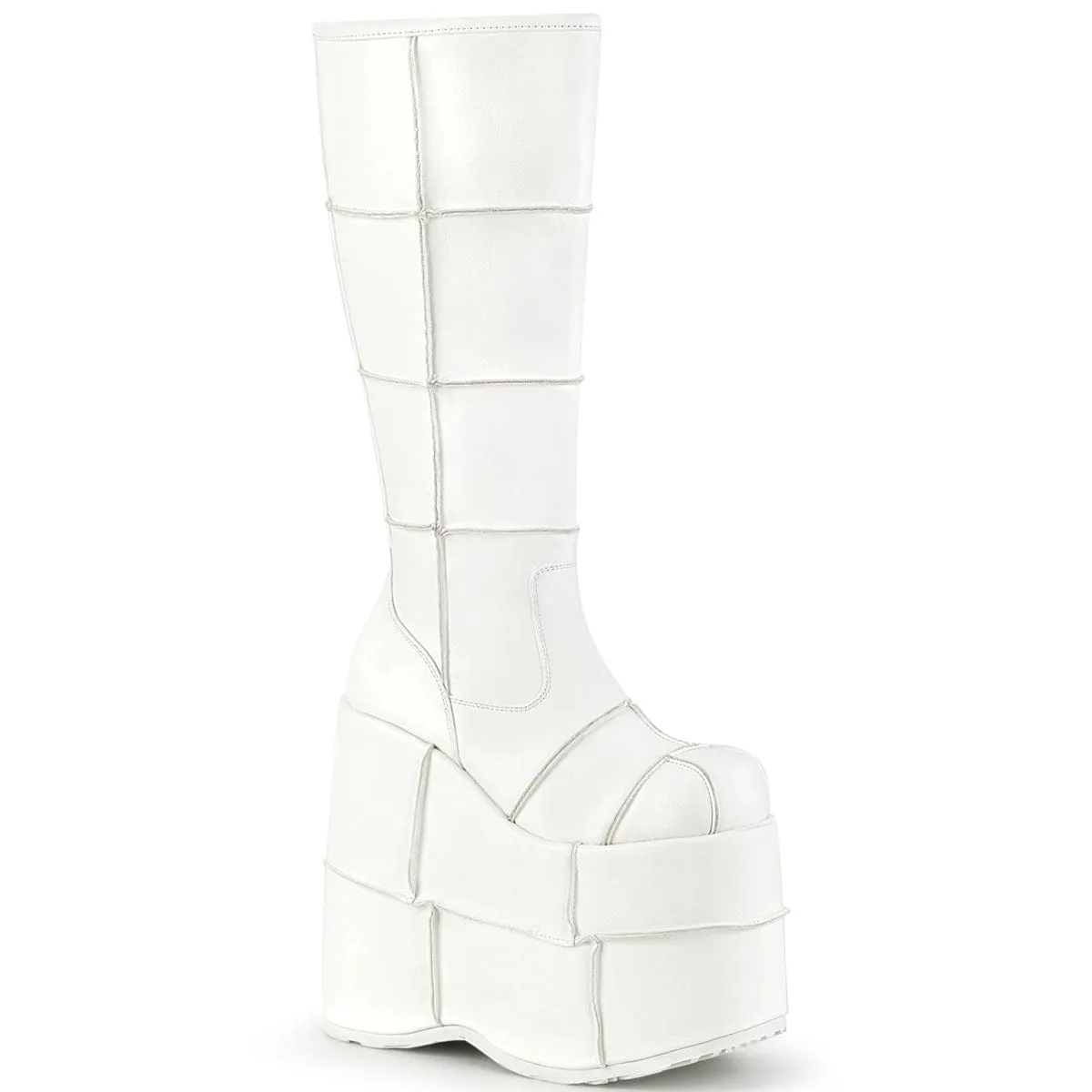 STACK-301 White Vegan Leather Long Walk Quick Step