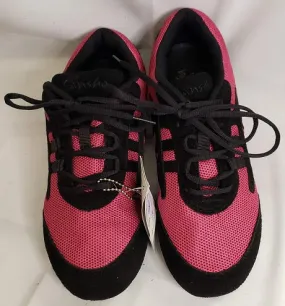 Pack Safe Salsera -- Full Suede Sole Dancesneaker -- Fuschia/Black