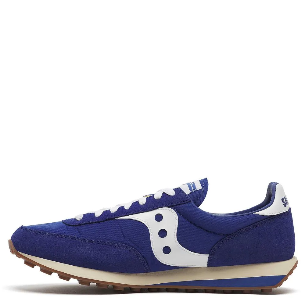 Color Play Saucony Trainer 80 in Royal/White