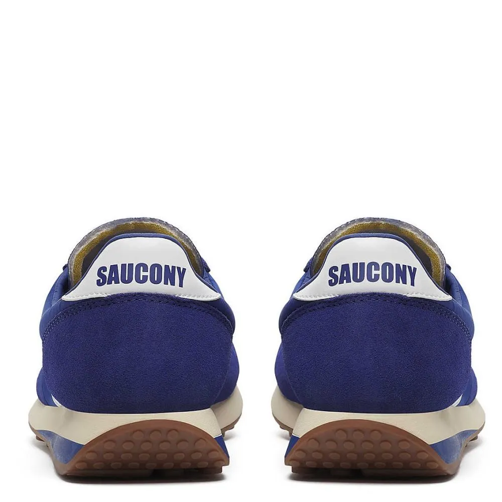 Saucony Trainer 80 in Royal/White Breath Fresh Lace Up Style