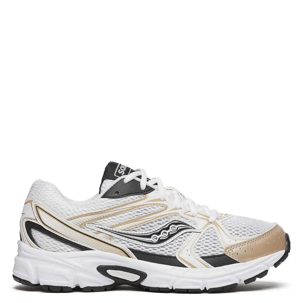 Pilates Cool Saucony Women's Ride Millennium in White/Gold/Black