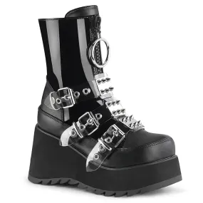 Wardrobe Base SCENE-51 Black Patent-Black Vegan Leather