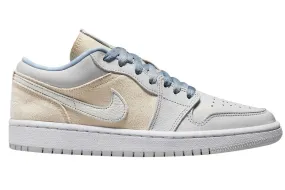 Jordan 1 Low Canvas Grey Cream (W) Rain Step