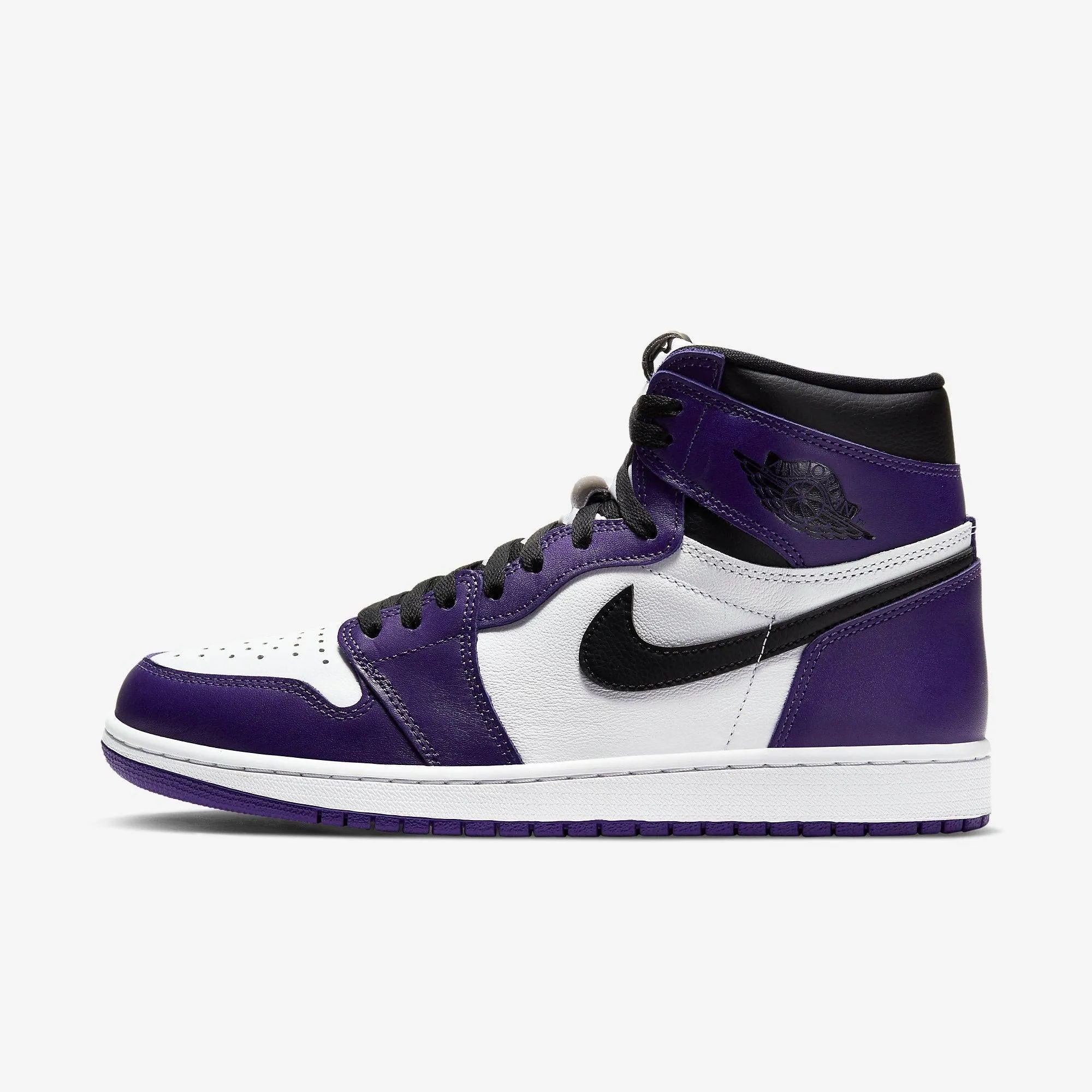 (Men's) Air Jordan 1 Retro High OG 'Court Purple 2.0' (2020) 555088-500 Foam Support Subtle Tread