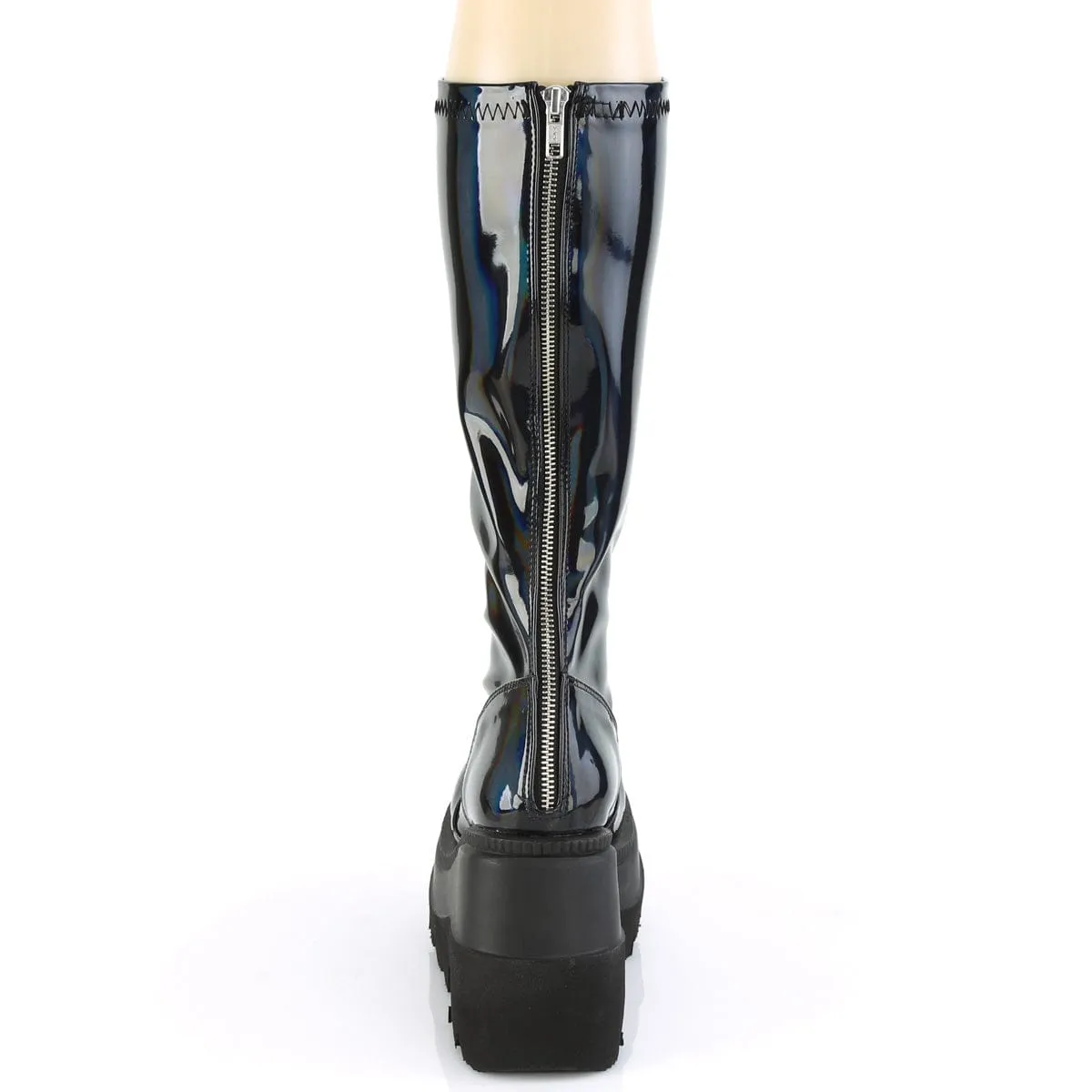 SHAKER-65 Stretch Black Patent Hologram Sole Soft Power Flow