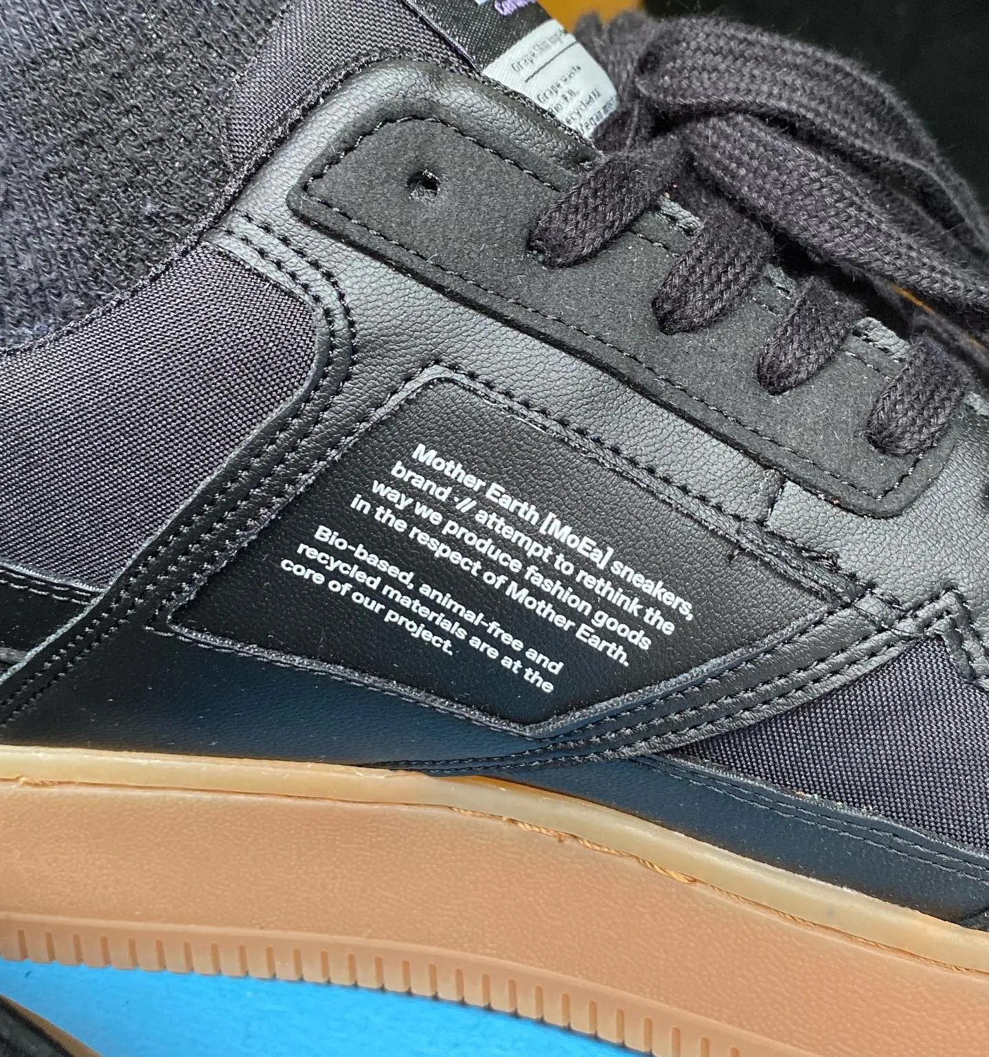 Durable Style GEN1 Sneaker in Black Grape Leather from MoEa