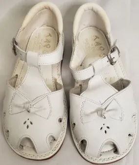 Power Base Pala -- Girl's T-Strap Sandal -- White