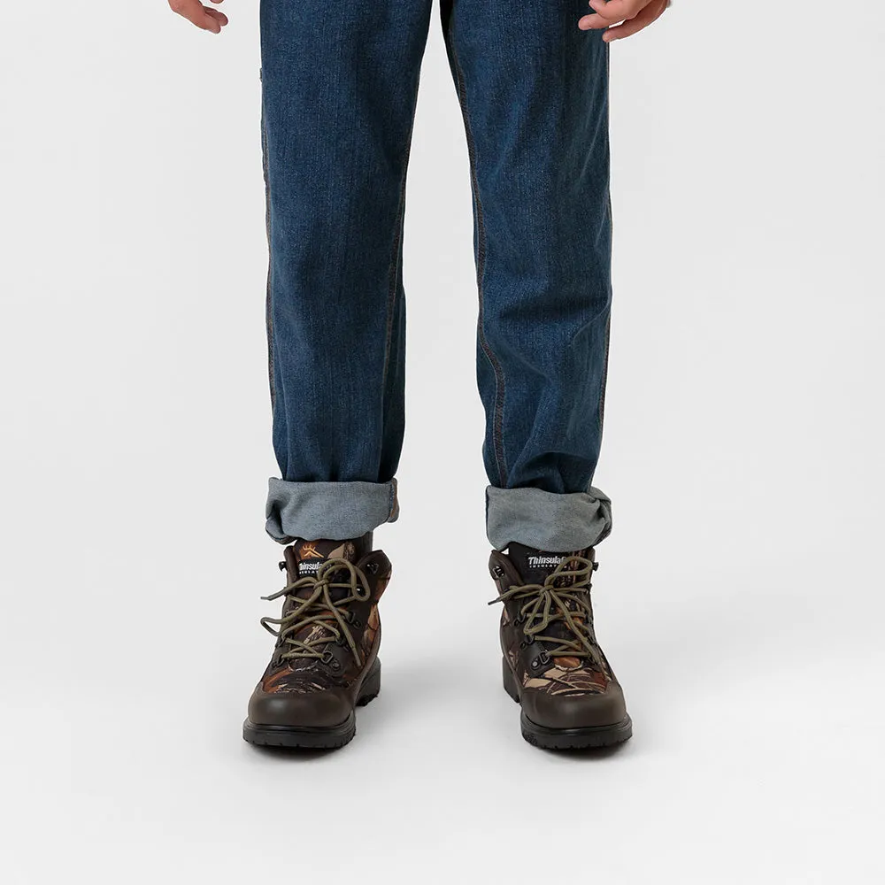 Kids' Hunt in Dark Brown/Camo Rubber Outsole