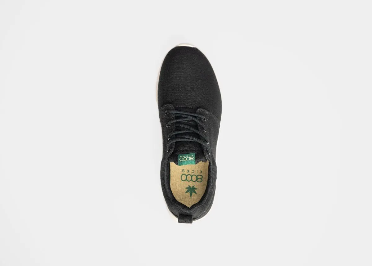 Reinforced Sides Internal Sling Explorer V2 Sneaker in Black/White from 8000kicks