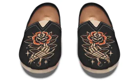 Skeleton Hands Casual Shoes Polish Look