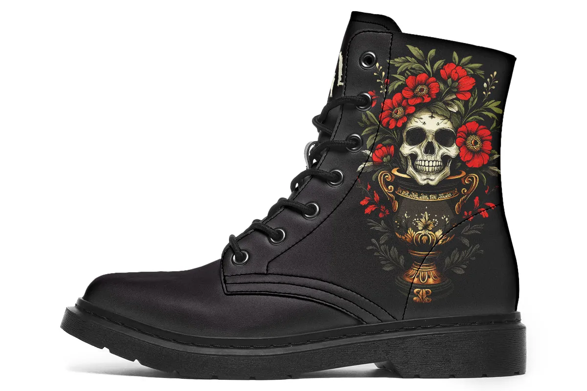 Skull Vase Boots Media Pop
