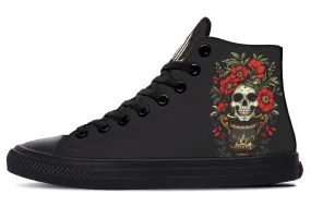 Skull Vase High Tops Style Pop Nordic Tone