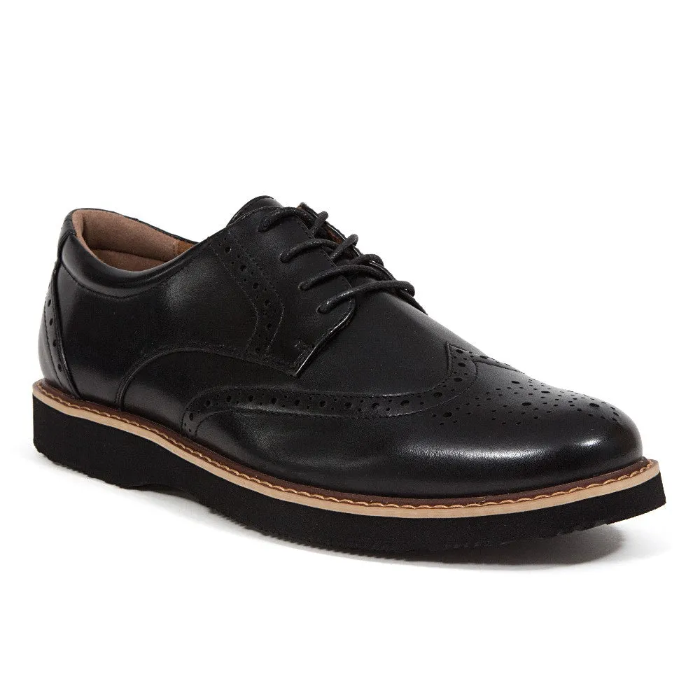Men's Walkmaster Wingtip Oxford in Black - Classic SUPRO Productivity Fit