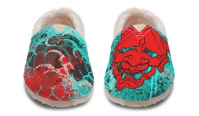 Strong Stitching Freeze Proof Hannya Waves Winter Casual Shoes