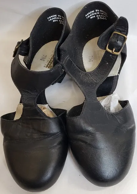 Work Ready .75" Peigi -- Split Sole Teaching Shoe -- Black