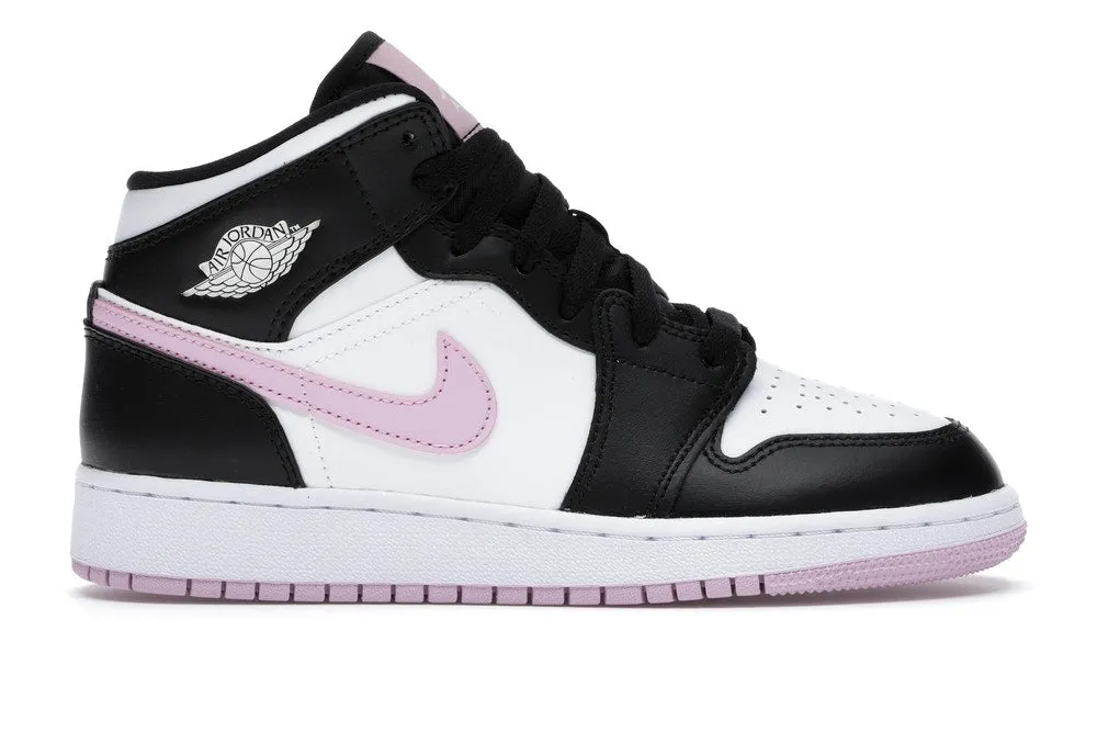 Jordan 1 Mid White Black Light Arctic Pink (GS) Every Step