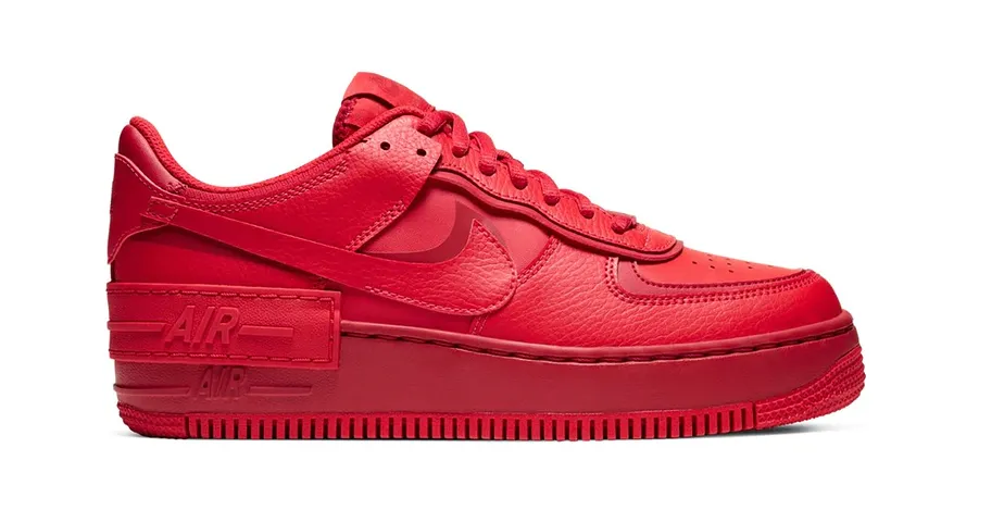 Classic Power Flow Nike Air Force 1 Low Shadow Triple Red (W)