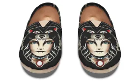 Year long Work Life Wolf Cowl Girl Head Casual Shoes