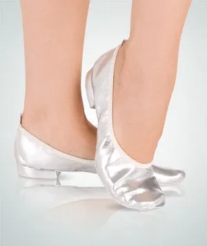 Flexible Fit City Pace Veena -- Full Sole Liturgical Shoe, Suede Sole -- Silver