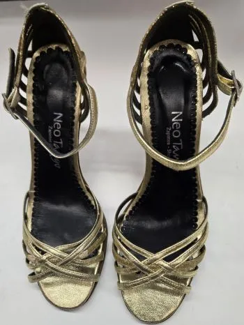 3.75" Eliana -- Women's Tango Shoe -- Gold Synthetic Upper