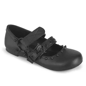 Play Mode Desert Run DAISY-08 Black Vegan Leather Flats