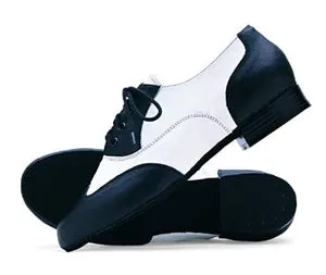 Giordano Swing Jazz -- Spectator Suede Sole Tie -- Black/White Dance Floor Agile Path