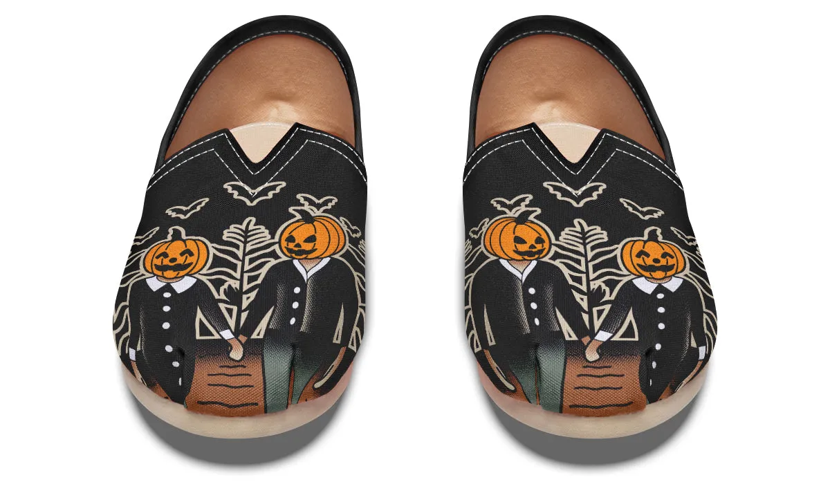 Spanish Bold Denim Cool Spooky Season Casual Shoes
