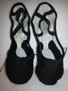 Foot Support Strong Stitching Lam Pro -- Canvas Split Sole Ballet -- Black