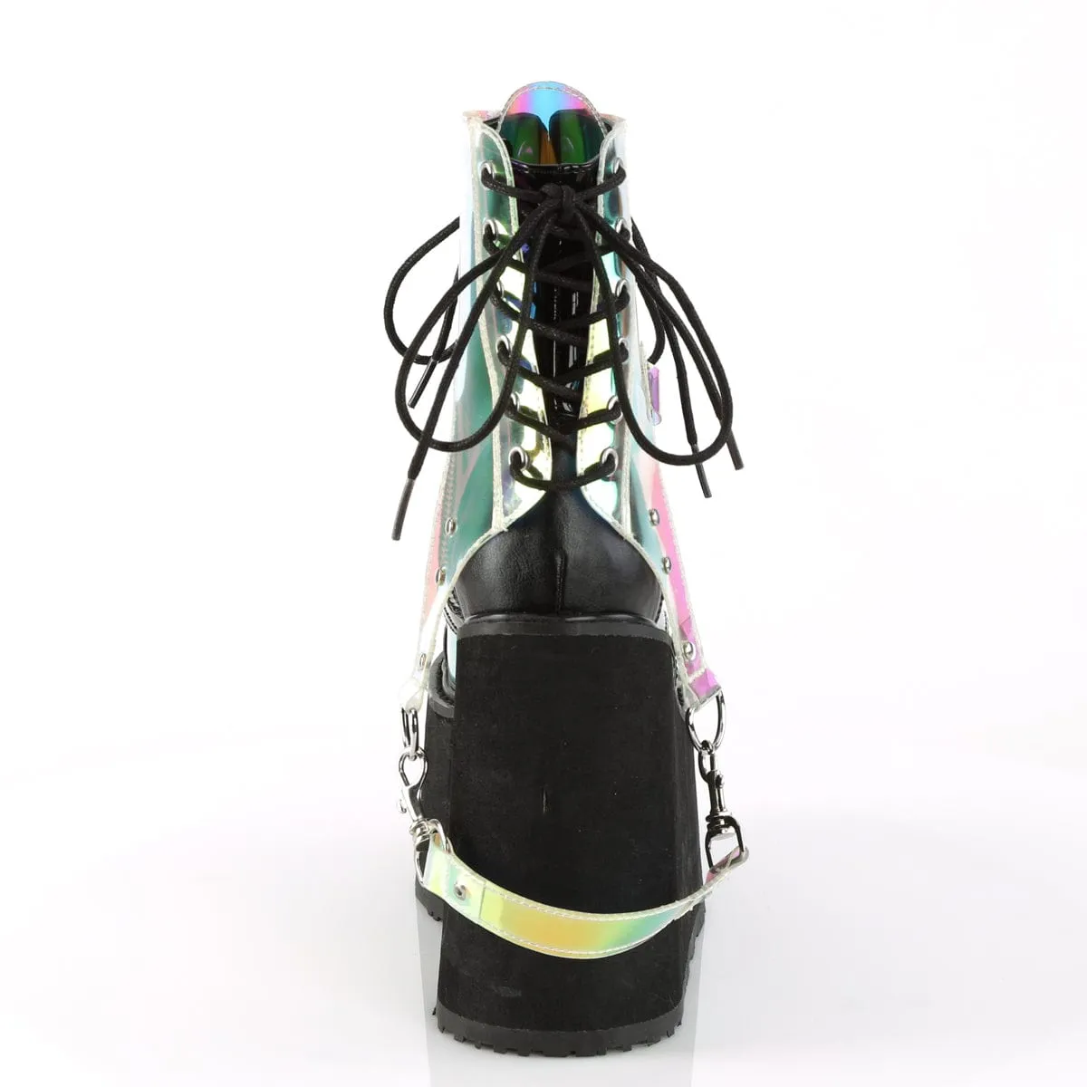 SWING-115 Black Mirror Ankle Boots Athletic