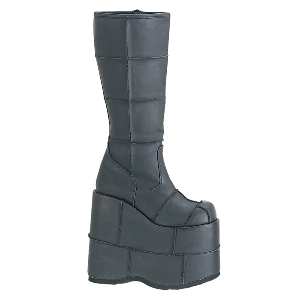 Dance Fit Cliff Edge STACK-301 Black Vegan Leather