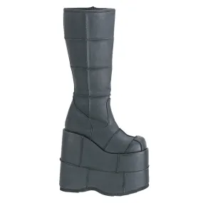 Comfort Enhancement Moist Guard STACK-301 Black Vegan Leather