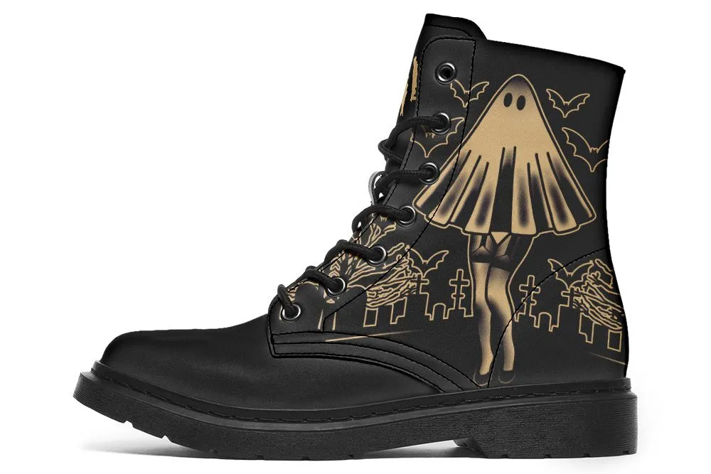 Adjustable Straps Soft Lining Stay Spooky Boots