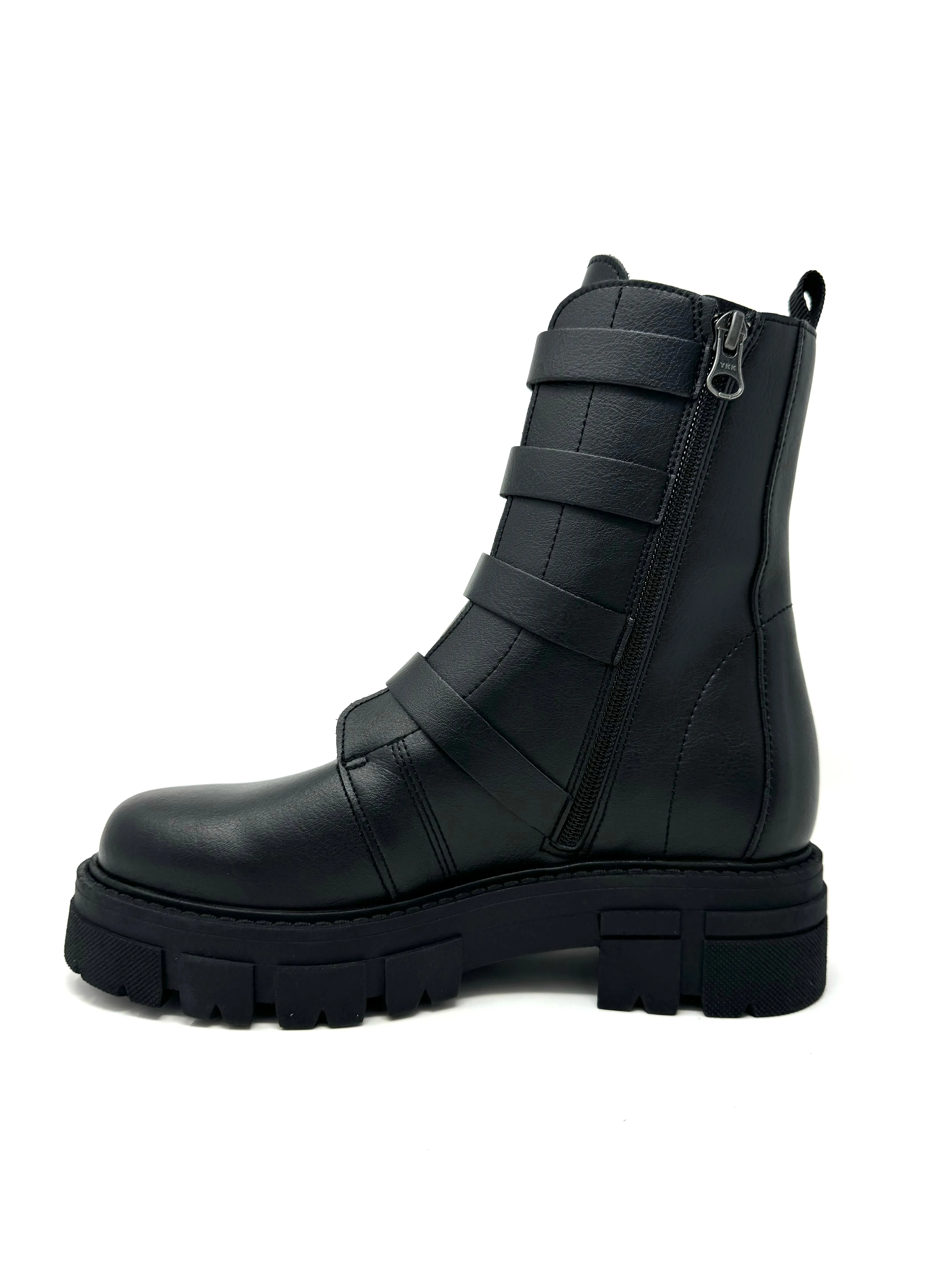 French Soft Business Mode Stewie Buckle Boot in Black from Novacas