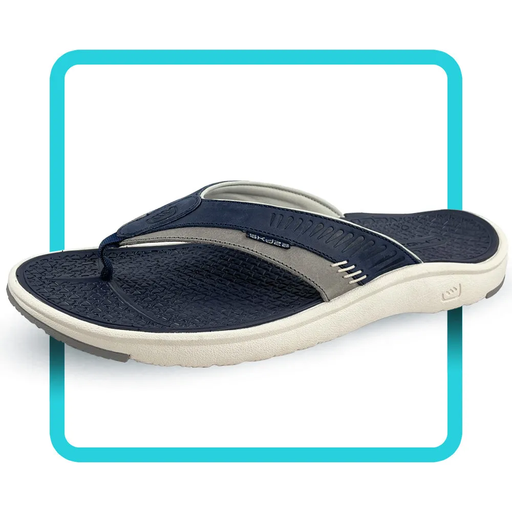 Comfort Slope Stingray by Skuze Shoes - Grey & Navy