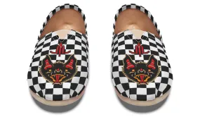 Move Light Vampire Bat Checkered Casual Shoes