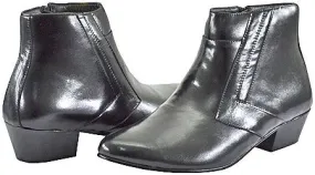 Strap Mode Gabriel -- Men's Cuban Heel Dress Boot -- Black