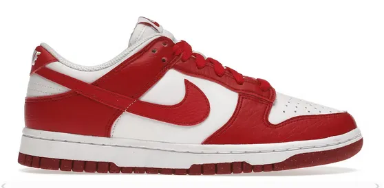 Spanish Bold Nike Dunk Low Next Nature White Gym Red (W)
