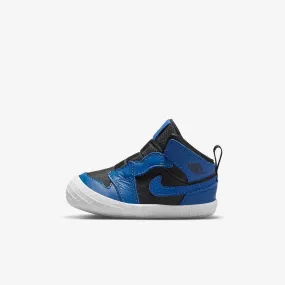 (Crib Bootie) Air Jordan 1 'Dark Marina Blue / Black' (2022) AT3745-404 Fashionable hypoallergenic