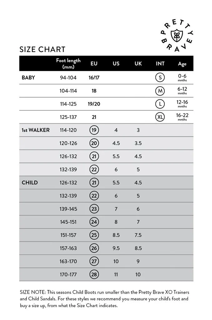 Hi Top Baby Range By Pretty Brave Flexibility