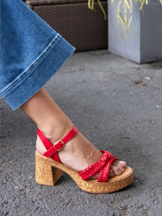 Comfort Walk Musical Sandal in Red from Seychelles