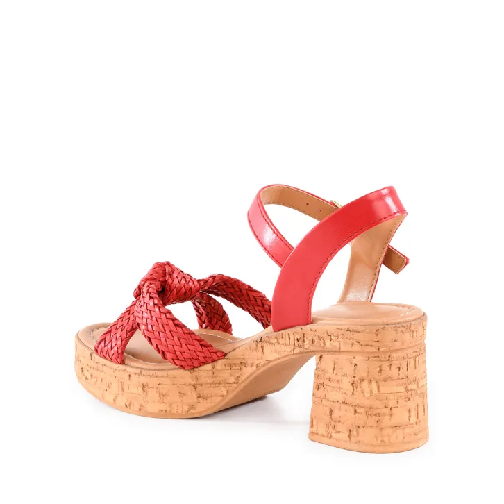 Musical Sandal in Red from Seychelles Smooth Soles